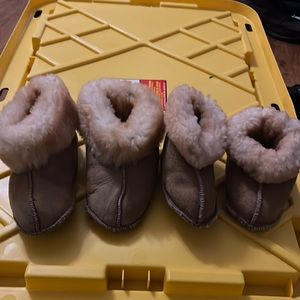 Adorable baby soft soled boots size 3-4 month and 6-8 month old booties.